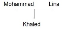 Arbre g&eacute;n&eacute;alogique Khaled 1 (pas de fr&egrave;re ni soeur)