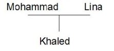 Arbre g&eacute;n&eacute;alogique Khaled 1 (pas de fr&egrave;re ni soeur)