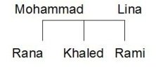 Arbre g&eacute;n&eacute;alogiques Khaled 2 (un fr&egrave;re et une soeur)